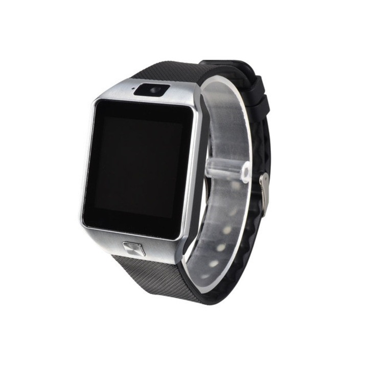 Смарт часовник Smart Watch Silver DZ09 със сим sd карта и камера