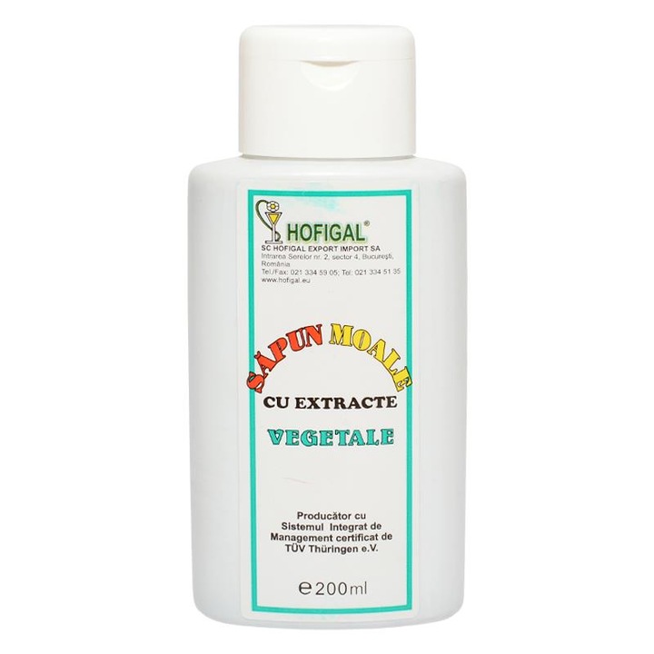 Sapun moale cu extracte vegetale Hofigal 200 ml