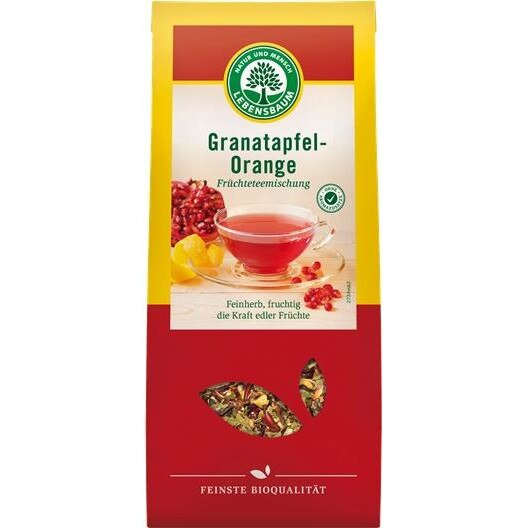 Ceai Bio cu Rodie si Portocala Lebensbaum 75gr