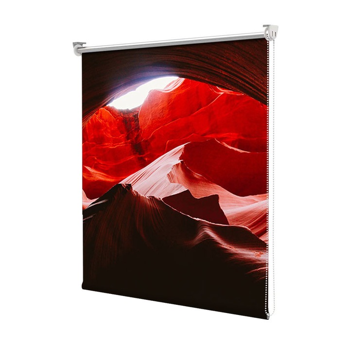 Rolete Art Shade Multicolore tip Jaluzele cu Rulou si sistem inclus Peisaje Dune rosii de nisip Decoratiuni, Latime 50 cm x Inaltime 190 cm
