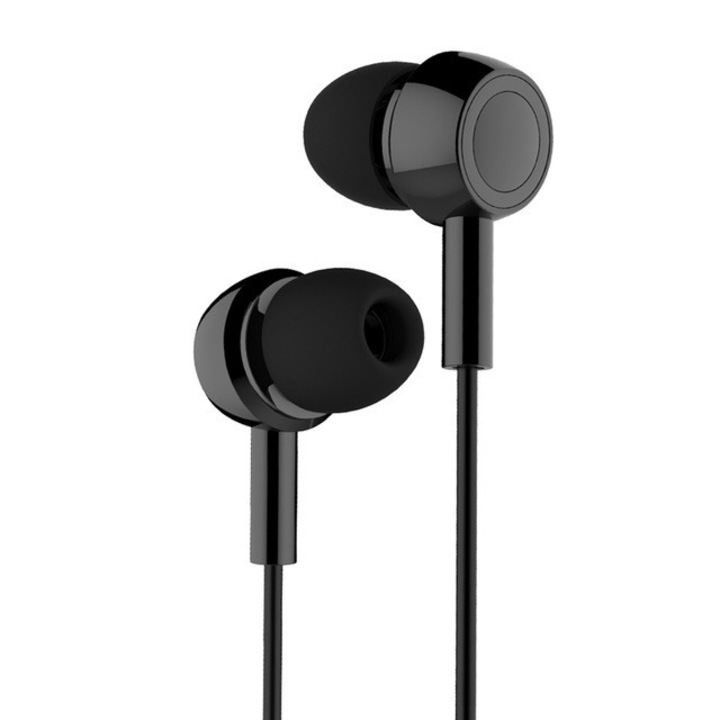 USAMS EP-12 sztereó headset, fekete