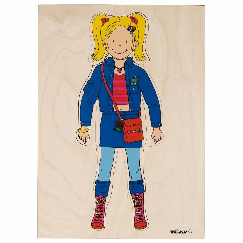 Puzzle de imbracare cu trei straturi FATA 34x22 cm