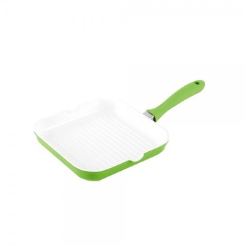 Tigaie grill din aluminiu cu interior ceramic, Dekassa, DK 3702, diametru 28 cm Tigaie grill din aluminiu cu interior ceramic, Dekassa, DK 3702, diametru 28 cm