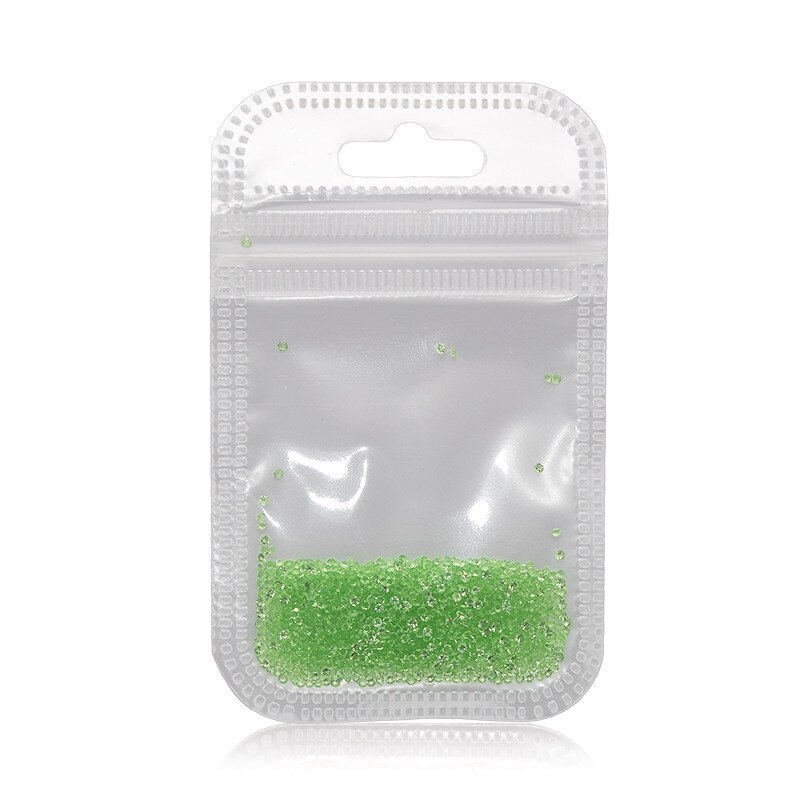 Decor unghii crystal MoonbasaNails, Pixie # 516, 1440 bucati, Peridot