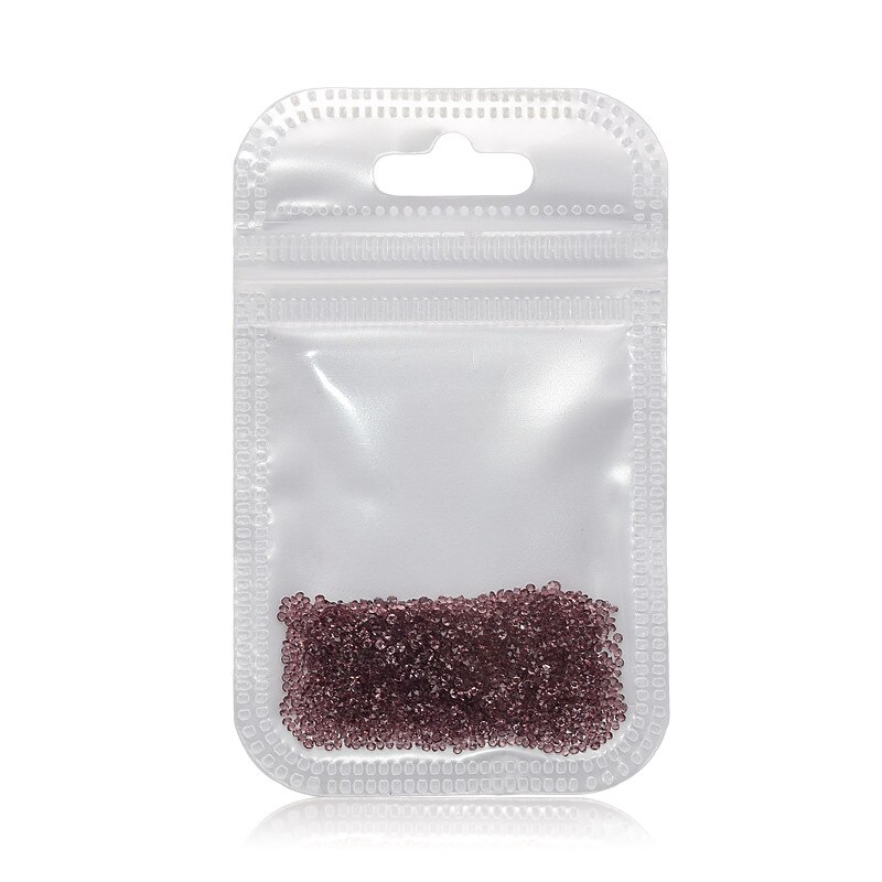 Decor unghii crystal MoonbasaNails, Pixie # 504, 1440 bucati, Maro