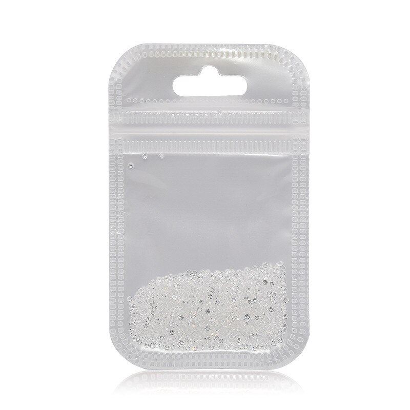 Decor unghii cristal MoonbasaNails, Pixie # 501, 1440 bucati, Transparent