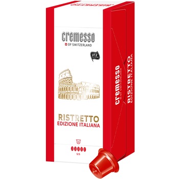 Capsule cafea Cremesso Ristretto Editie Italiana, 16 capsule, 96 gr. Capsule cafea Cremesso Ristretto Editie Italiana, 16 capsule, 96 gr.