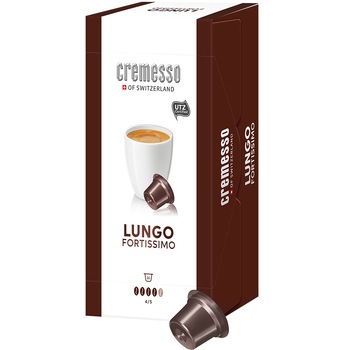 Capsule cafea Cremesso Lungo Fortissimo, 16 capsule, 96 gr. Capsule cafea Cremesso Lungo Fortissimo, 16 capsule, 96 gr.