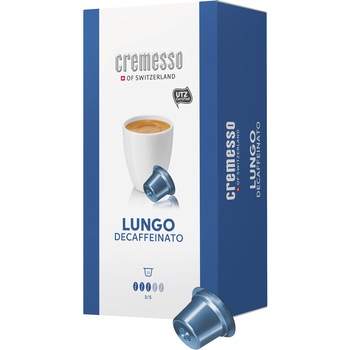 Capsule cafea Cremesso Lungo Decaffeinato, 16 capsule, 96 gr. Capsule cafea Cremesso Lungo Decaffeinato, 16 capsule, 96 gr.