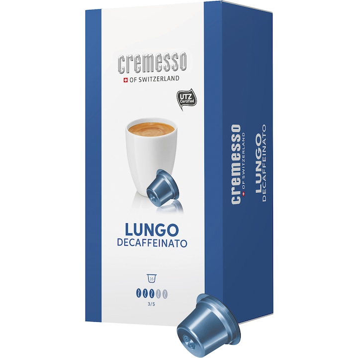 Комплект Кафе капсули Cremesso, Lungo Decaffeinato, Без кофеин, 16 бр., 96 гр.