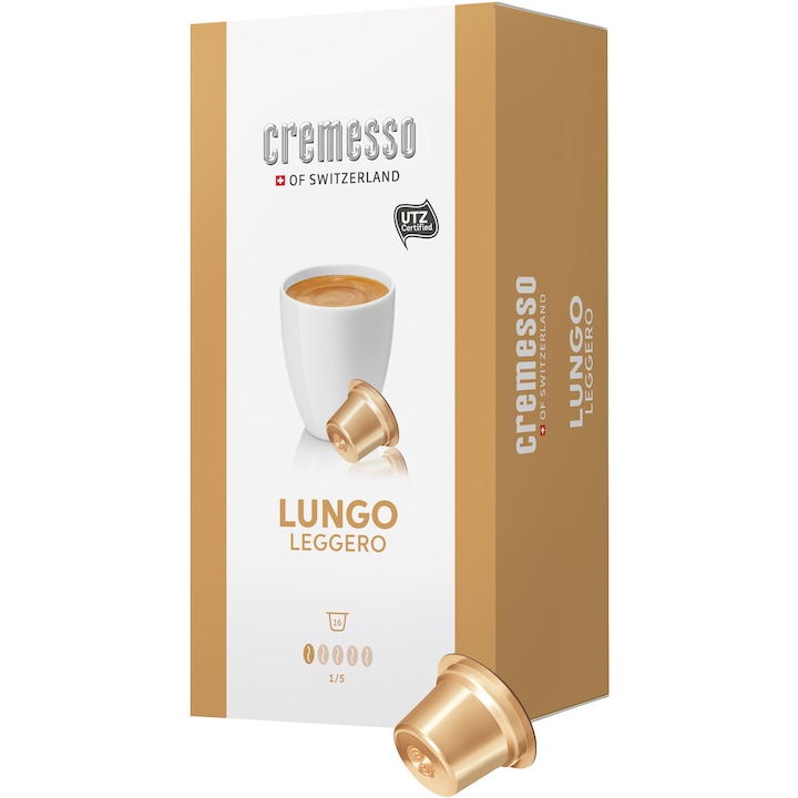 Capsule cafea Cremesso Lungo Leggero, 16 capsule, 96 gr.