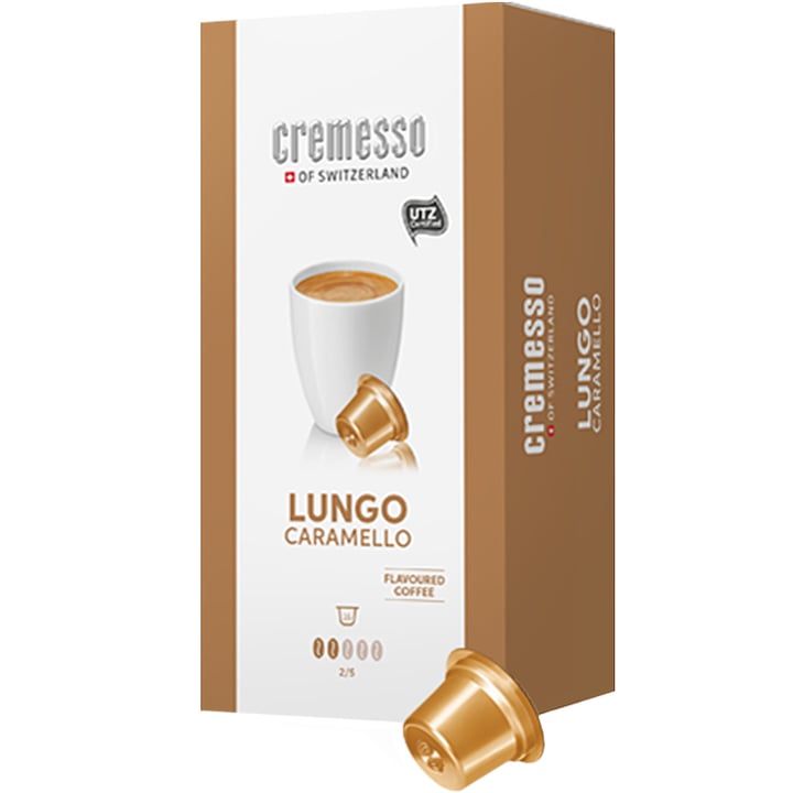 Кафе капсули Cremesso Lungo Caramello , 16 капсули, 96 гр.
