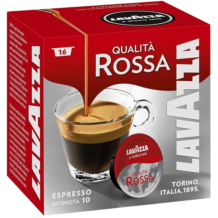 Капсули кафе Lavazza A Modo Mio Qualita Rossa, 16 капсули, 120 гр