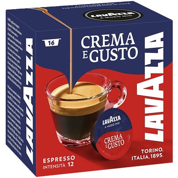 Cafea capsule Lavazza A Modo Mio Crema e Gusto , 16 Cafea capsule, 120 gr. Cafea capsule Lavazza A Modo Mio Crema e Gusto , 16 Cafea capsule, 120 gr.