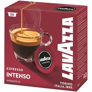 Cafea capsule Lavazza A Modo Mio Intenso, 36 Cafea capsule, 270 gr. Cafea capsule Lavazza A Modo Mio Intenso, 36 Cafea capsule, 270 gr.