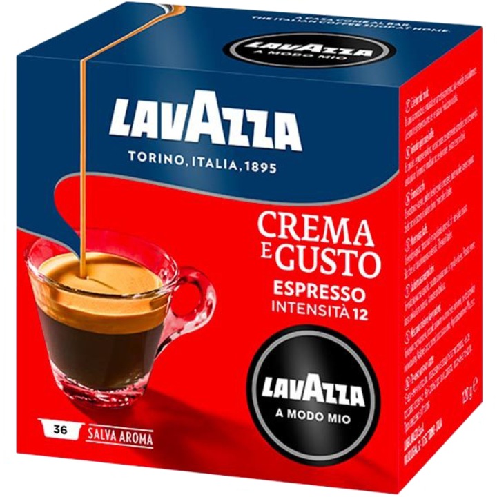 Cafea capsule Lavazza A Modo Mio Crema e Gusto , 36 capsule, 270 gr.