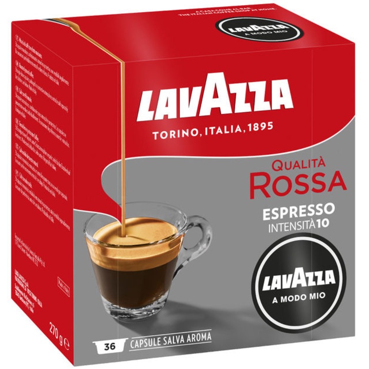 Cafea capsule Lavazza A Modo Mio Qualita Rossa , 36 Cafea capsule, 270 gr.