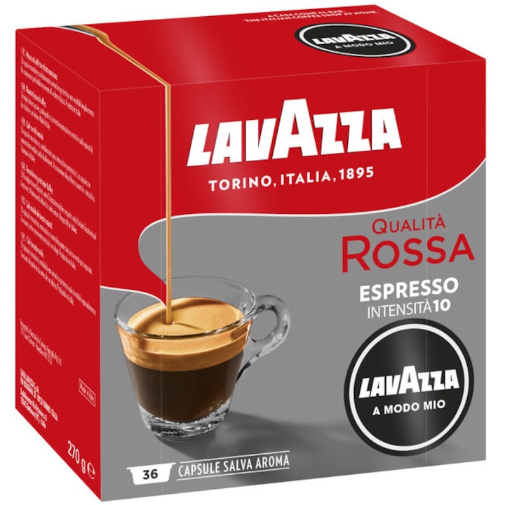 Кафе капсули Lavazza A Modo Mio Qualita Rossa, 36 капсули, 270 гр