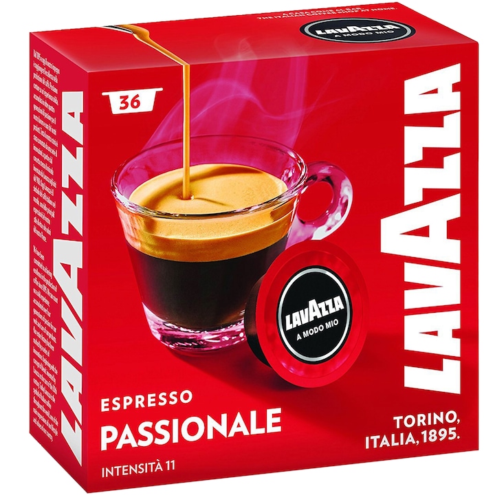 Кафе капсули Lavazza A Modo Mio Passionale, 36 капсули, 270 гр
