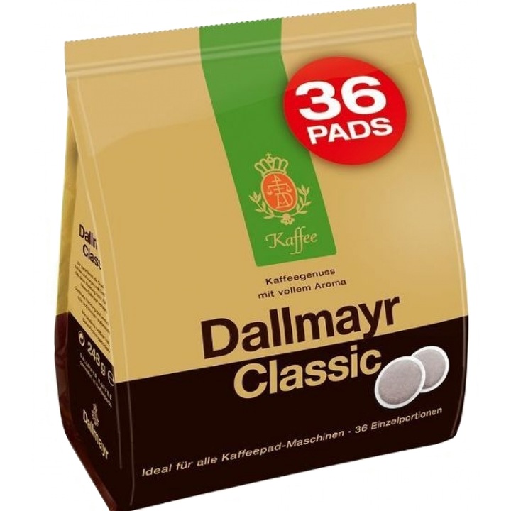 Paduri cafea Dallmayr Classic, 36 paduri, 248 gr.
