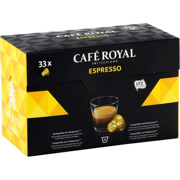Cafe Royal Espresso compatibile Nespresso, 33 capsule, 171 gr. Cafe Royal Espresso compatibile Nespresso, 33 capsule, 171 gr.
