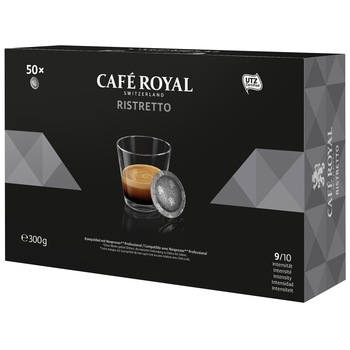 Cafe Royal Ristretto compatibile Nespresso Pro, 50 paduri, 300 gr.