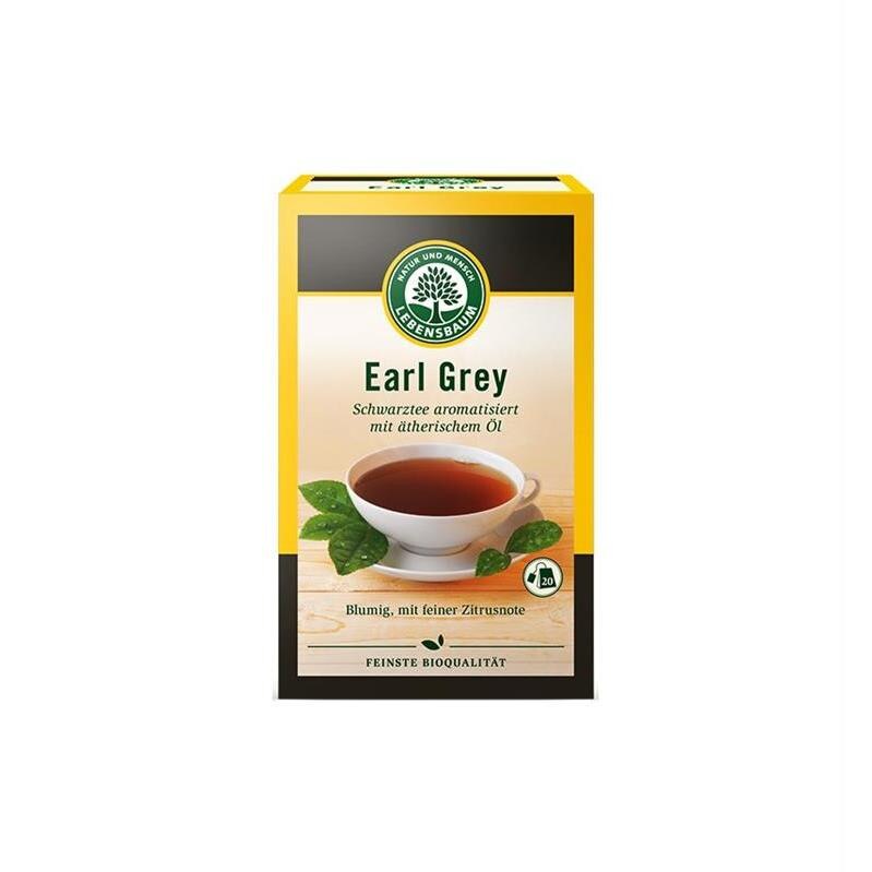 Ceai Negru Aromat cu Ulei Esential Earl Grey Bio Lebensbaum 40gr
