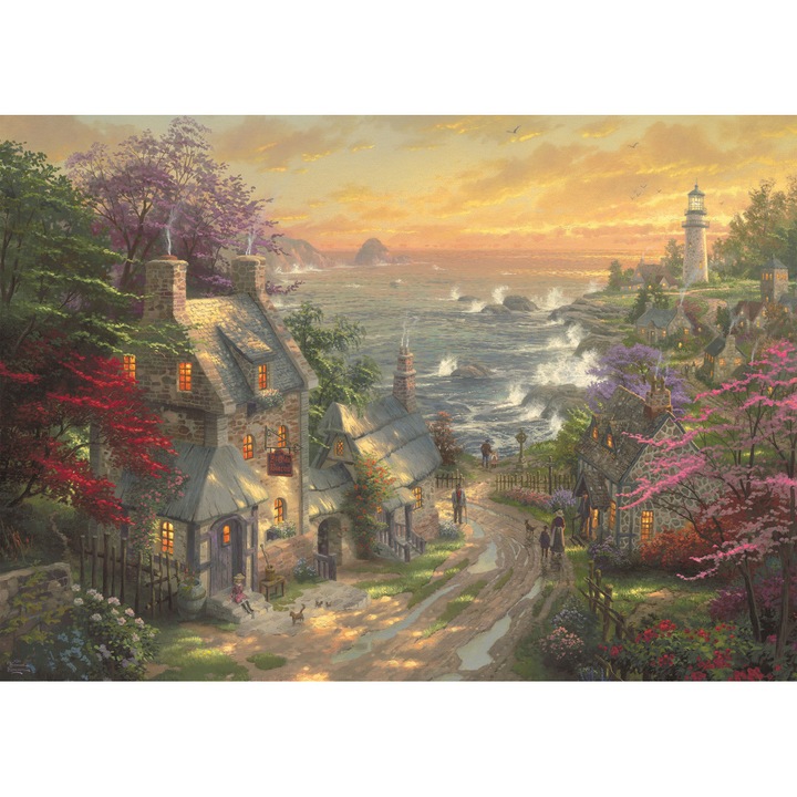 Puzzle Schmidt - Thomas Kinkade: The Village Lighthouse, 3.000 piese (59482)