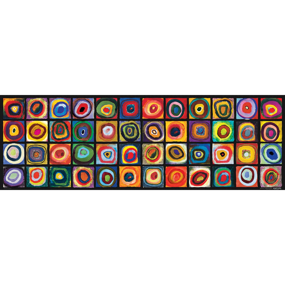 Puzzle panoramic Eurographics - Vassily Kandinsky: Color Square, 1.000 piese (6010-5443)