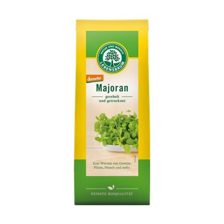 Frunze de maghiran tocate, Demeter bio, 12,5g, Lebensbaum