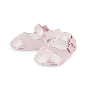 Balerini ceremonie Mayoral pentru bebe nou-nascut, roz pastel, marimea 16 Balerini ceremonie Mayoral pentru bebe nou-nascut, roz pastel, marimea 16