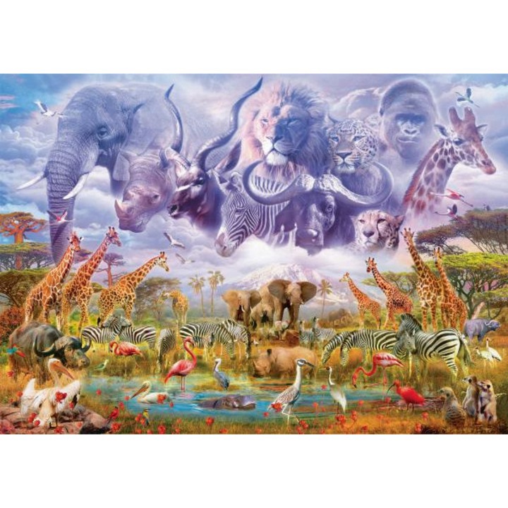 Puzzle Schmidt 1000 Animals At The Waterhole