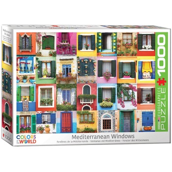 Puzzle Eurographics - Mediterranean Windows, 1.000 piese (6000-5350) Puzzle Eurographics - Mediterranean Windows, 1.000 piese (6000-5350)