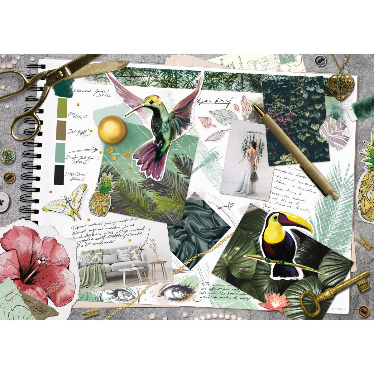 Puzzle Schmidt - Moodboard, 1.000 piese (58354)