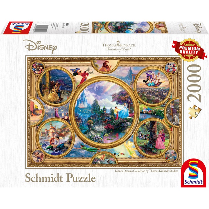 Пъзел - Thomas Kinkade: Disney dreams collection, 2000 части