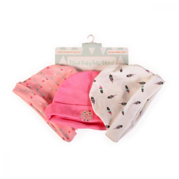 Set 3 caciulite bebelusi Tibby Pink Set 3 caciulite bebelusi Tibby Pink