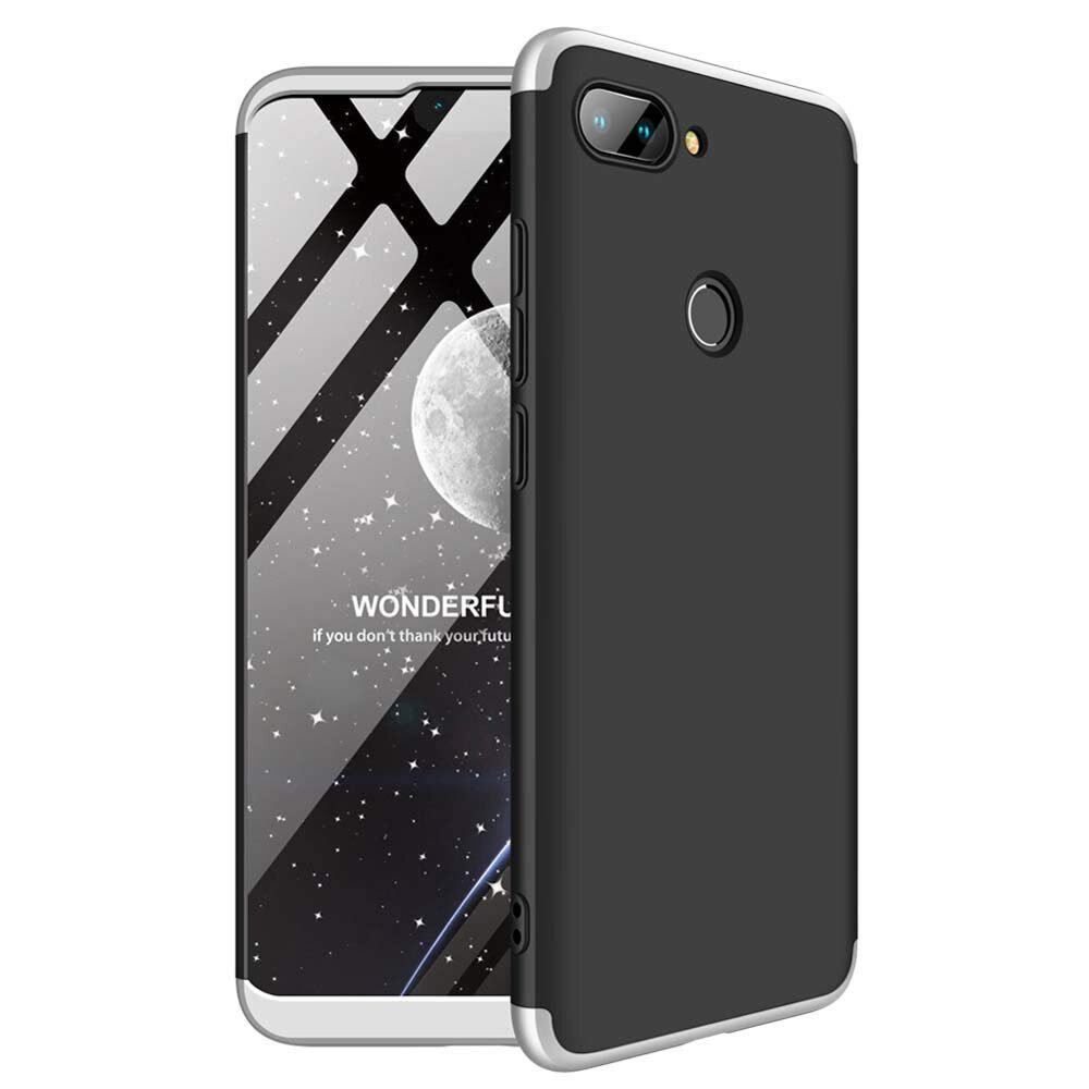 Husa 360° Matte Full Protection Gema Mixt pentru Xiaomi Mi 8 Lite , silver