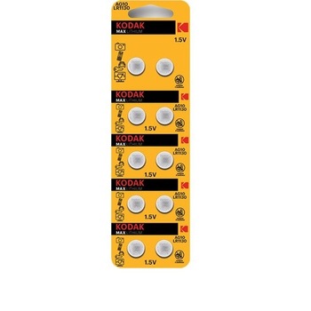 Set 10 baterii alcaline KODAK 1.5V G10 LR1130 189 AG10 LR54 Set 10 baterii alcaline KODAK 1.5V G10 LR1130 189 AG10 LR54