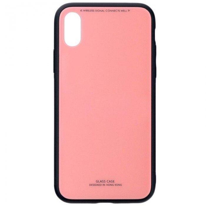 Husa Glass Case - Apple iPhone X, Roz