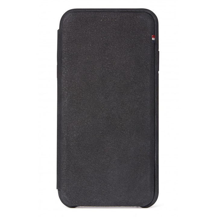 Carcasa piele Decoded Slim Wallet compatibila iPhone XS Max, Black