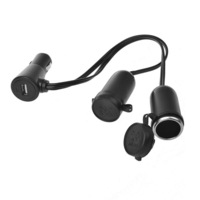 Prelungitor priza bricheta auto cu doua iesiri si USB 12v / 24V