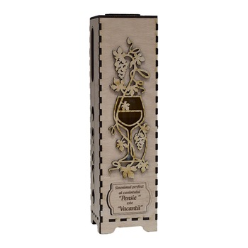 Cutie Vin din Lemn - Pentru Pensionare Cutie Vin din Lemn - Pentru Pensionare