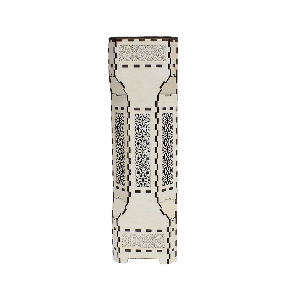 Cutie Vin din Lemn Forma Bastion