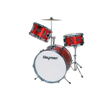 Set tobe acustice copii Hayman HM33-MR rosu metalic Set tobe acustice copii Hayman HM33-MR rosu metalic