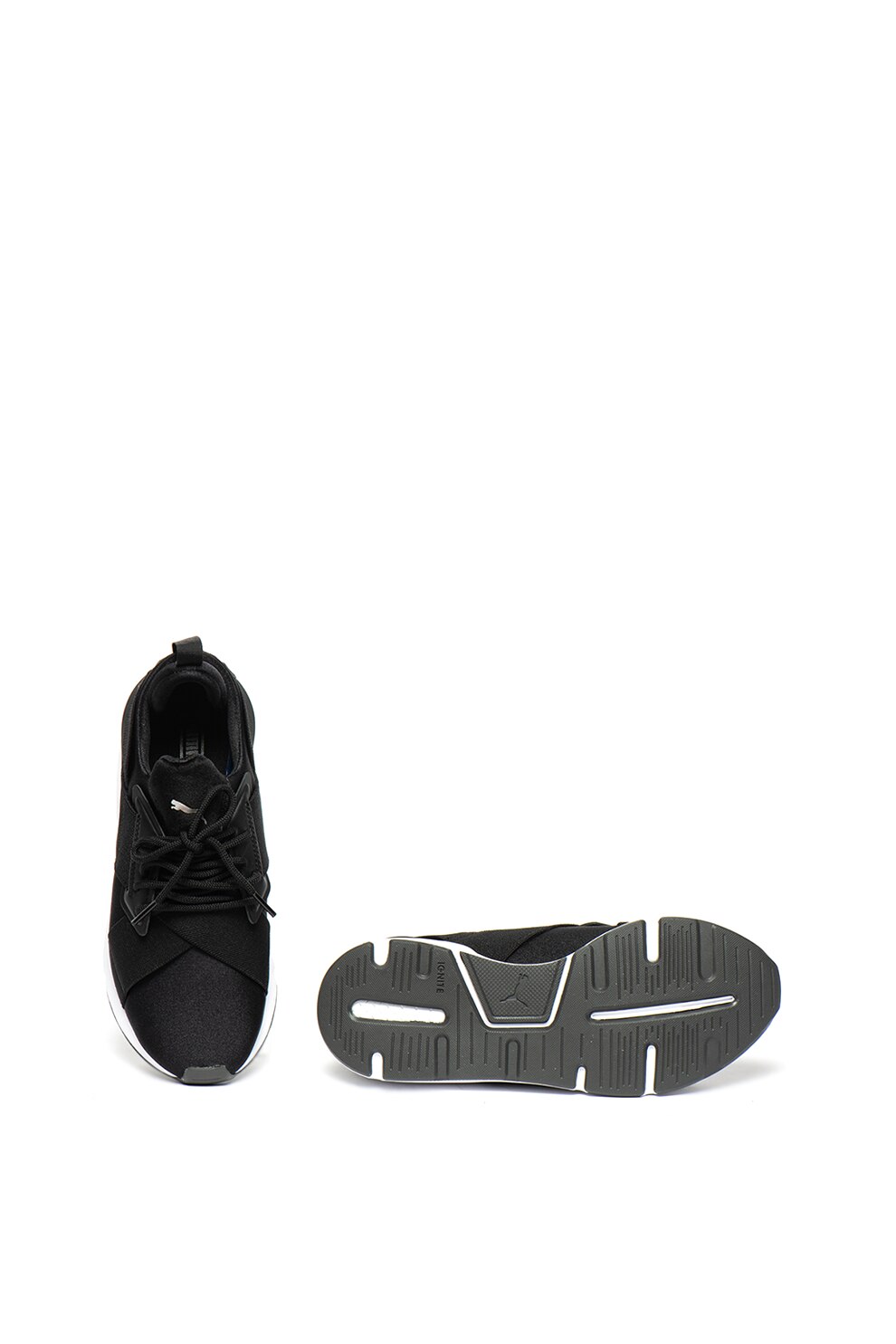 Puma, Muse Satin II bebújós sneaker, Fekete, 5.5 - eMAG.hu