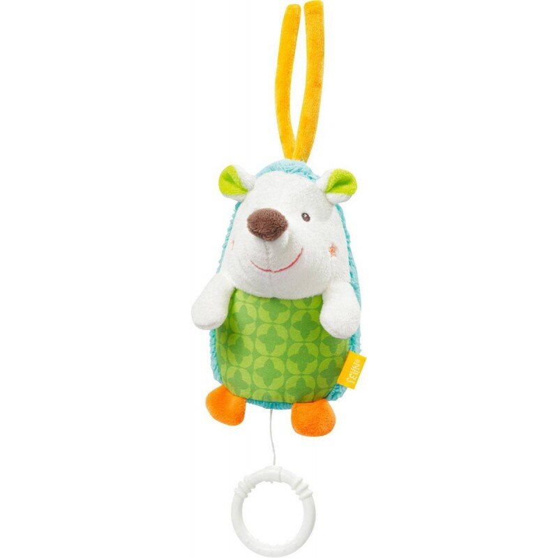 Jucarie muzicala Fehn Arici, 14 cm, velur moale