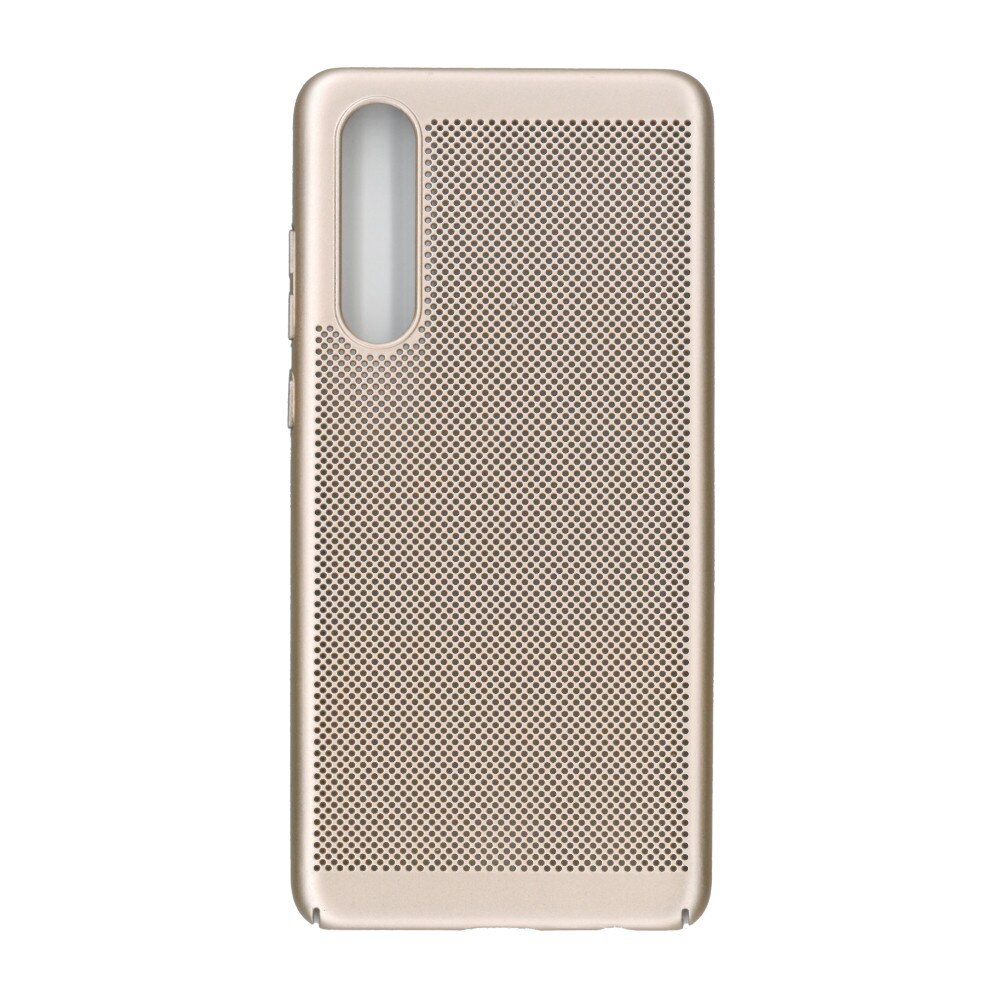 Husa spate cu perforatii pentru Huawei P30 - EuroCELL Air Case Gold