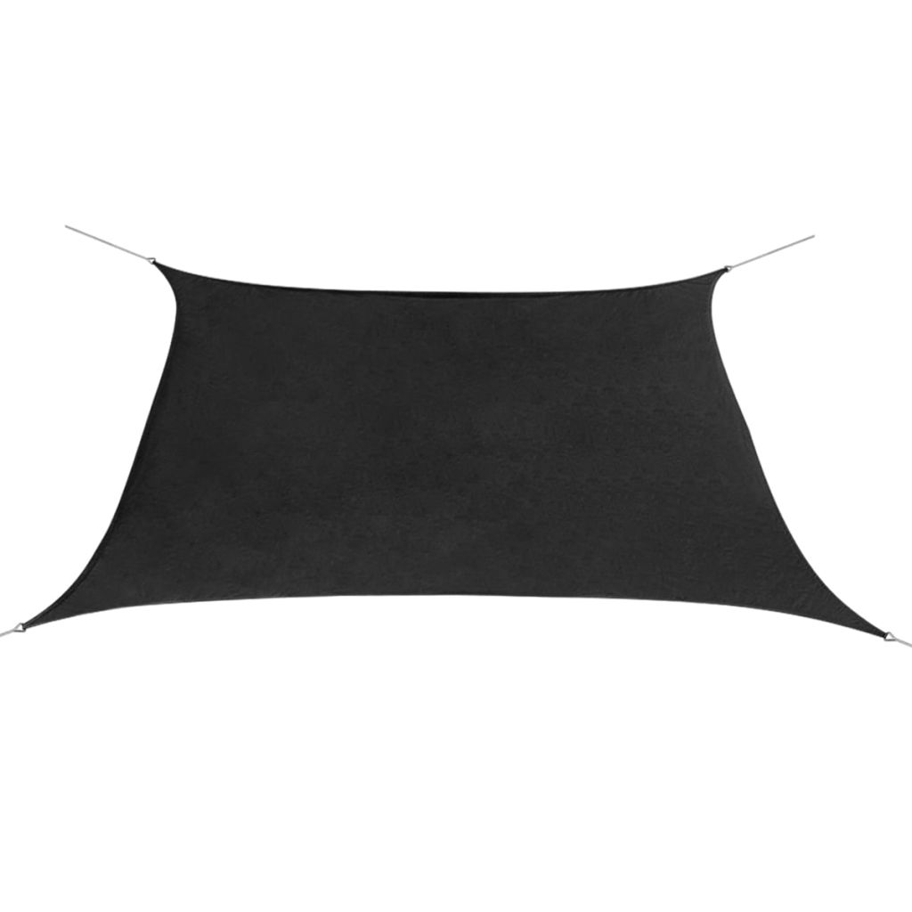 Copertina tip parasolar, patrat, vidaXL, Tesatura, 3.6 x 3.6 m, Negru