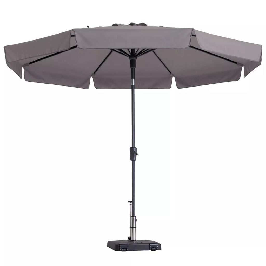 Umbrela de soare Flores Luxe, Madison, Tesatura, 300 cm, Gri deschis