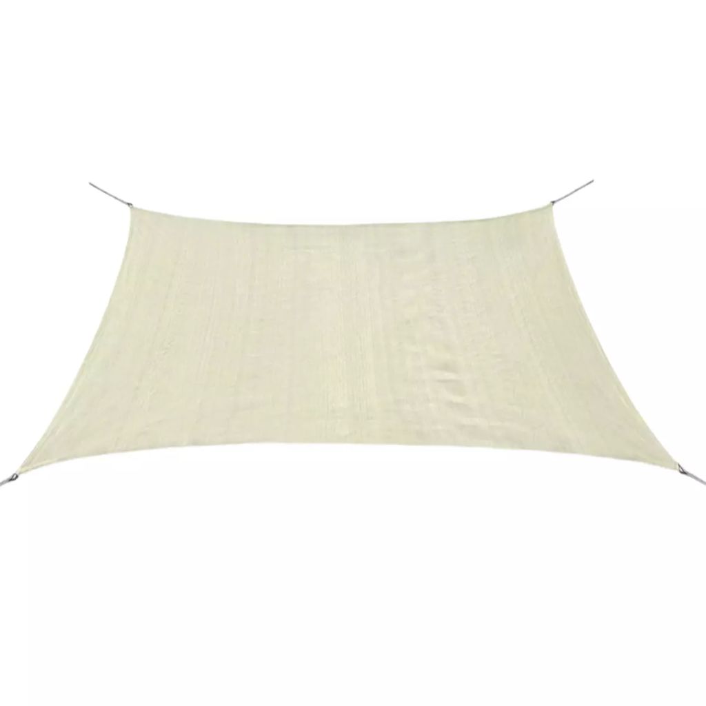 Copertina tip parasolar, patrat, vidaXL, HDPE, 3.6 x 3.6m, Crem